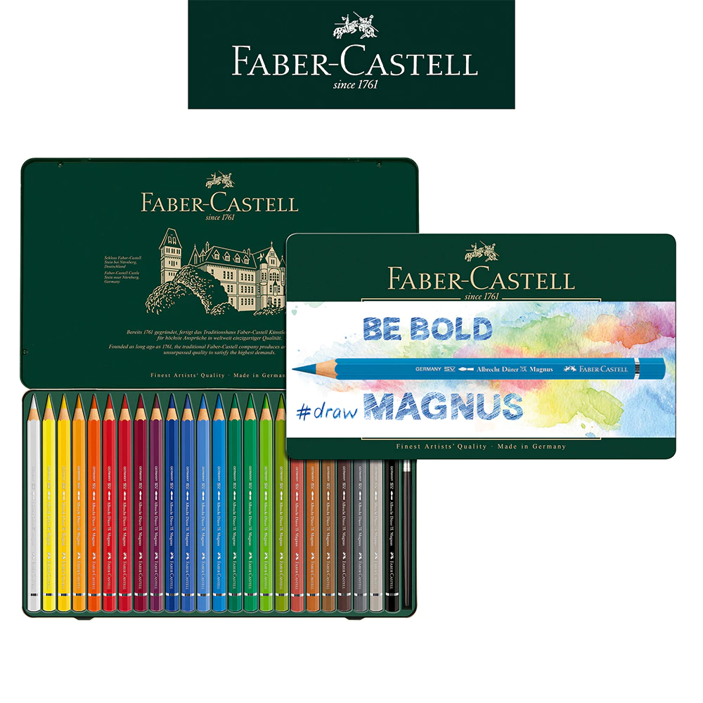 【Faber-Castell】輝柏 Magnus水彩色鉛筆24色/粗芯JUMBO款/大面積上色 正品優惠 台灣輝柏✿50B004